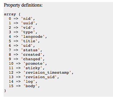 field properties